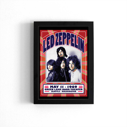 Led Zeppelin Seattle 1969 Poster