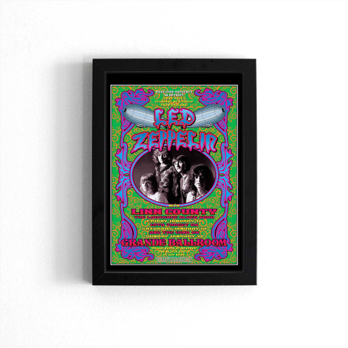 Led Zeppelin Vintage Concert Poster 1 Poster