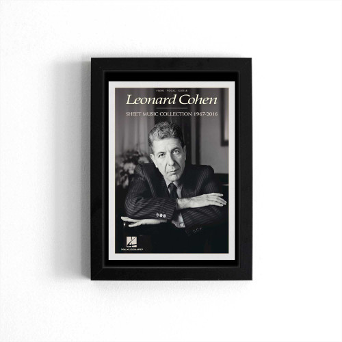 Leonard Cohen Sheet Music Collection 19672016 Poster