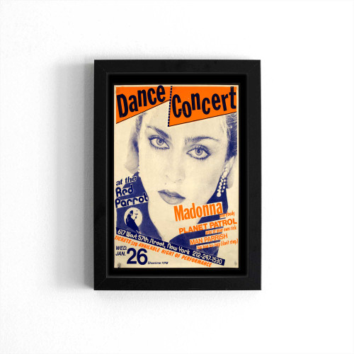 Madonna 1983 Red Parrot Concert Poster Poster