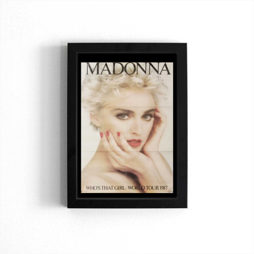 Madonna Who'S That Girl World Tour 1987 Uk Promo Poster Poster