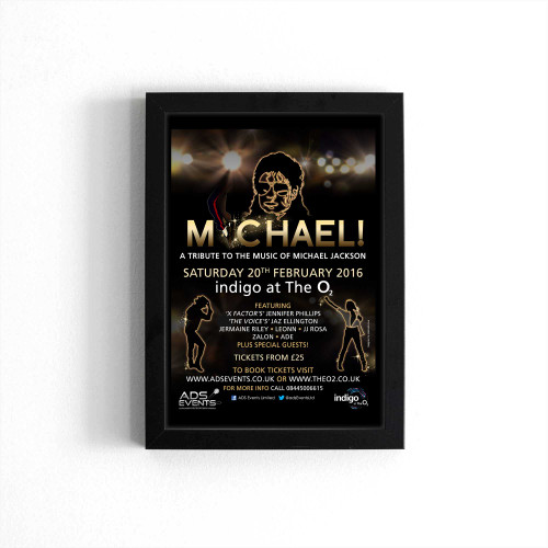 Michael Jackson Tribute Concert Poster Poster