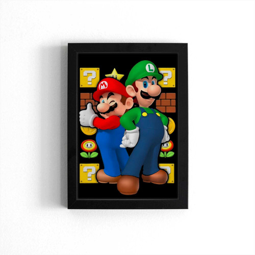 Nintendo Super Mario Luigi Poster