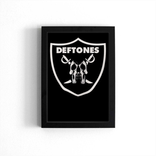 Raiders Deftones Logo Poster