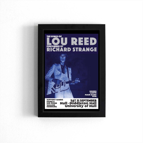 Richard Strange Performs The Songs Of Lou Reed Poster Poster