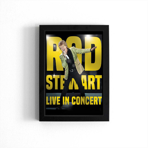 Rod Steward Singer Concert Poster