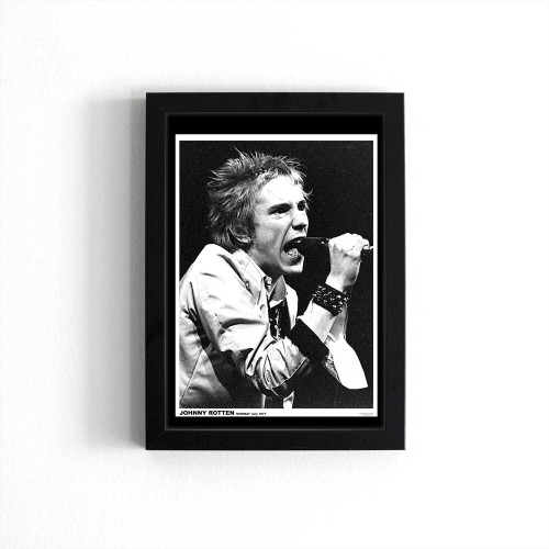 Sex Pistols Johnny Rotten Norway 1977 Poster