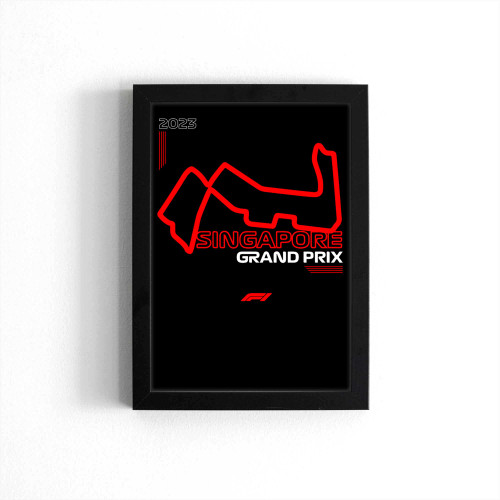 Singaporegp 2023 Marina Bay Street Circuit Singapore F1 Poster