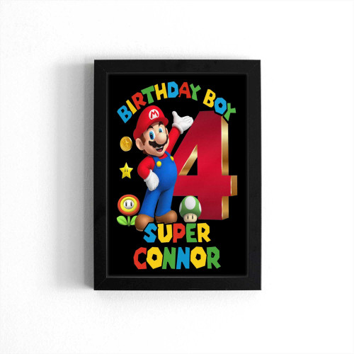 Super Mario Birthday Poster