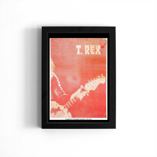 T Rex Marc Bolan 1972 Autumn Uk Tour Poster Poster
