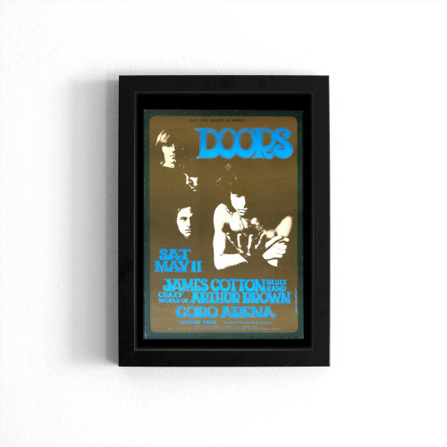The Doors 1968 Original Cobo Arena Concert With James Cotton And Arthur Brown Poster