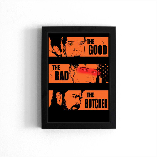 The Good The Bad The Butcher Vintage Poster