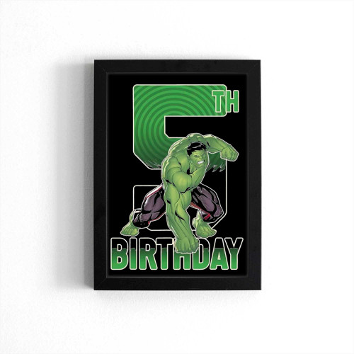 The Incredible Hulk 5Th Birthday Poster