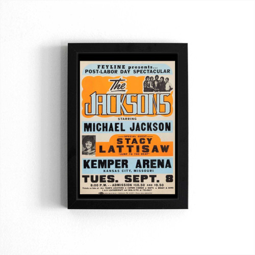 The Jacksons Triumph Tour Concert Poster Poster