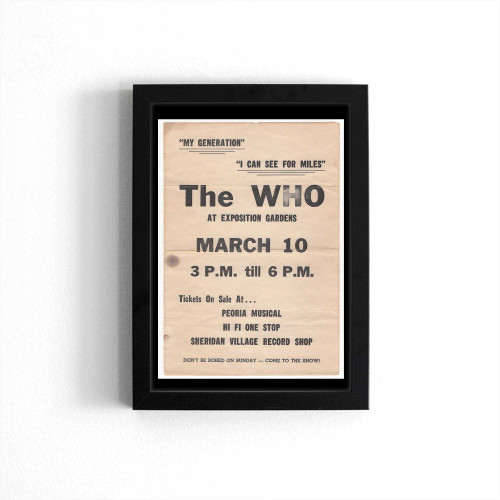 The Who Autographed Concert Poster
