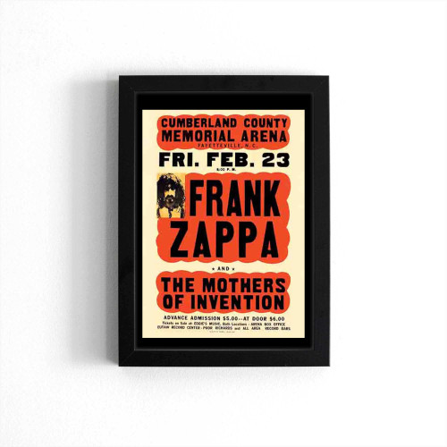 Vintage Frank Zappa Concert Event Poster