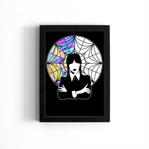 Wednesday Addams Window Poster