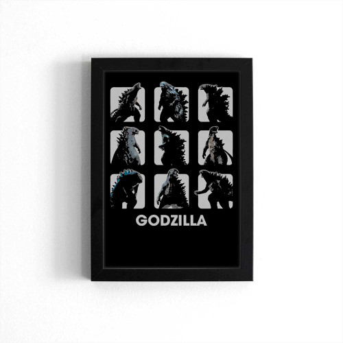 Godzilla Moods Box Up Funny 1 Poster