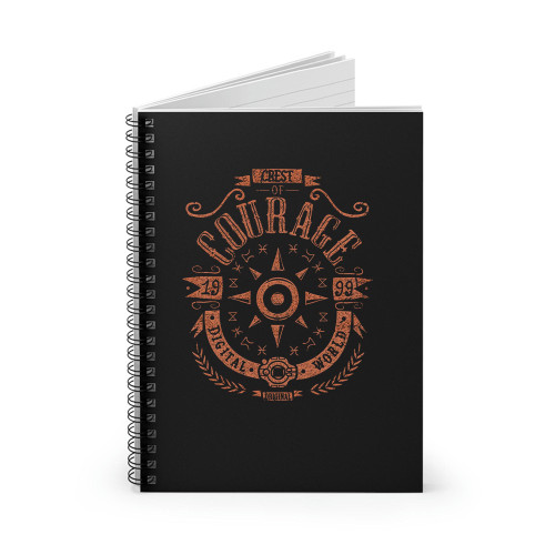Agumon Digimon Crest Of Courage Agumon Greymon Spiral Notebook