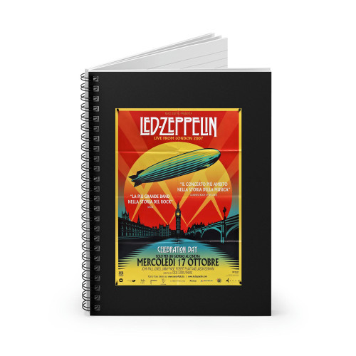 Authentic Vintage Led Zeppelin Celebration Da Spiral Notebook