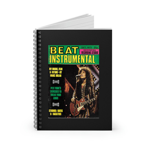 Beat Instrumental Uk Magazine October 1972 Marc Bolan Spiral Notebook