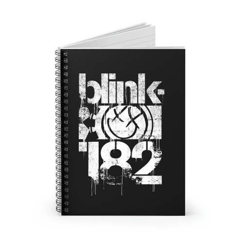 Blink 182 Band Pop Punk Spiral Notebook