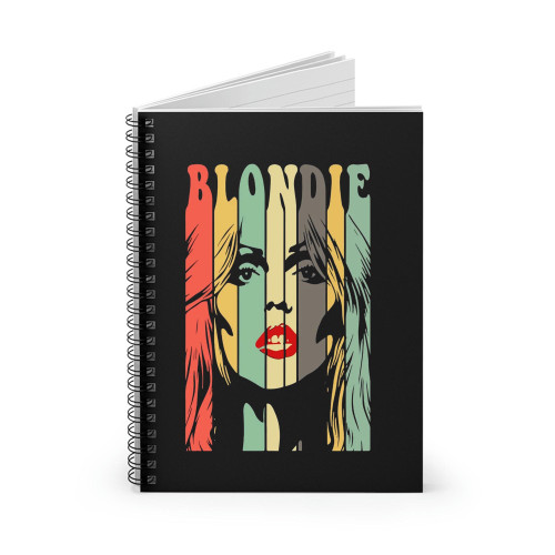 Blondie Rock Music Fan Cool Retro Style Vintage Spiral Notebook