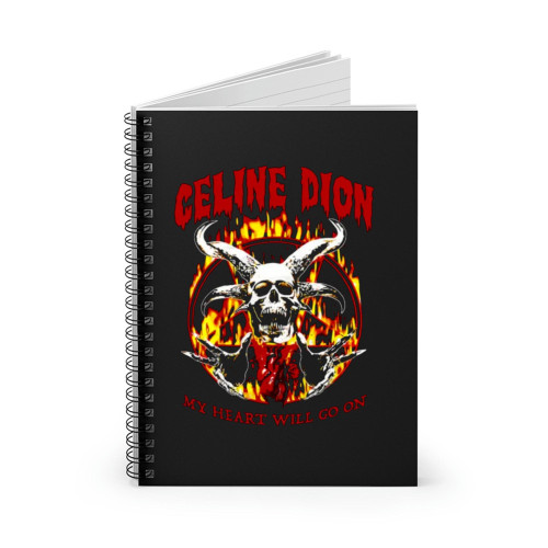 Celine Dion Vintage Metal Spiral Notebook