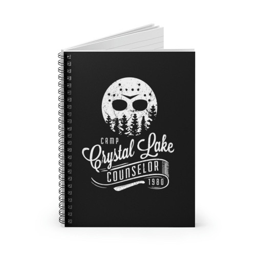 Counselor Friday The 13Th Camp Crystal Lake Spiral Notebook