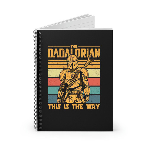 Dadalorian And The Child Matching Fathers Day Spiral Notebook