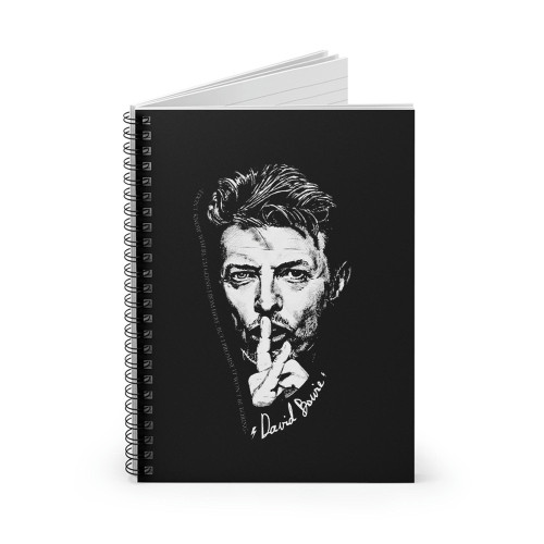 David Bowie I Dint Know Spiral Notebook