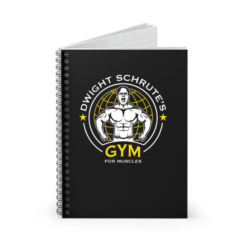 Dwight Schrute'S Gym For Muscles Spiral Notebook