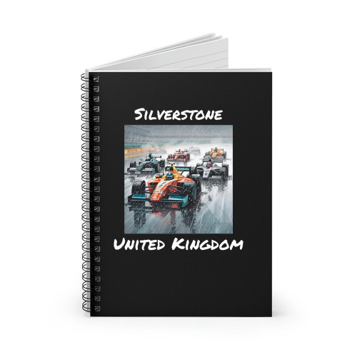 F1 Great British Grand Prix United Kingdom Formula 1 Spiral Notebook