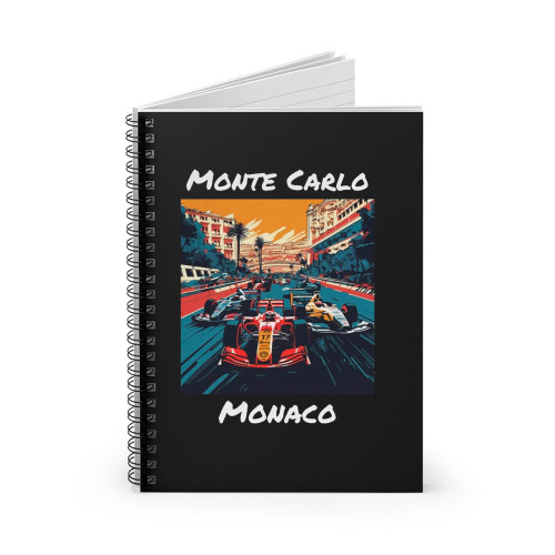 F1 Monaco Grand Prix Drive To Survive Spiral Notebook