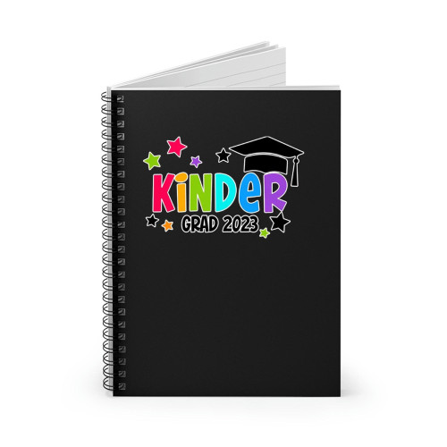 Family Proud Of A Kinder Grad 2023 Graduation Mom Spiral Notebook