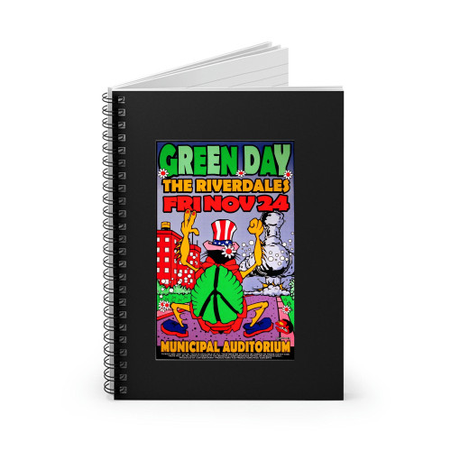 Green Day Concert 1995 Kansas City Spiral Notebook