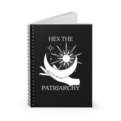 Hex The Patriarchy Feminism Witch Wicca Feminist Witchy Vintage Spiral Notebook