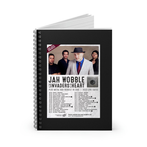Jah Wobble & The Invaders Of The Heart Announce Uk Tour Spiral Notebook
