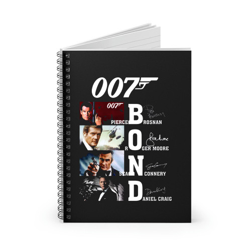 James Bond 007 Series Spiral Notebook