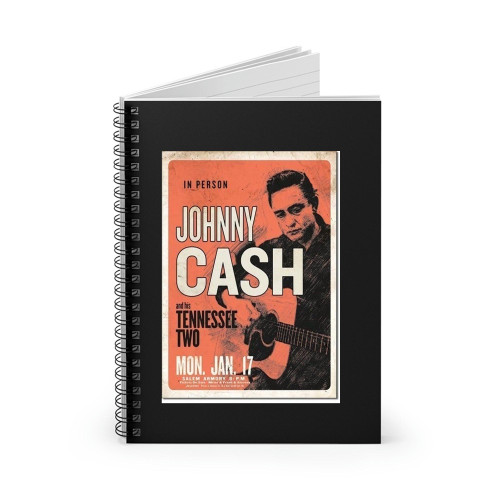 Johnny Cash Picture Metal Sign On Mercari Spiral Notebook