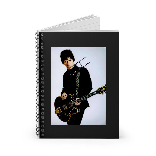 Johnny Marr Signed Colour Photo Spiral Notebook