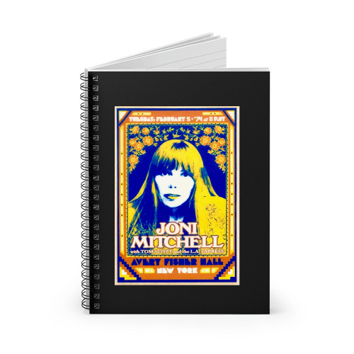 Joni Mitchell Avery Fisher Hall Spiral Notebook