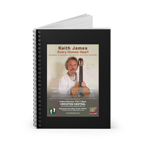 Keith James Every Human Heart Spiral Notebook