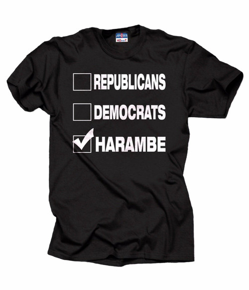 Harambe For President Vote Man's T-Shirt Tee