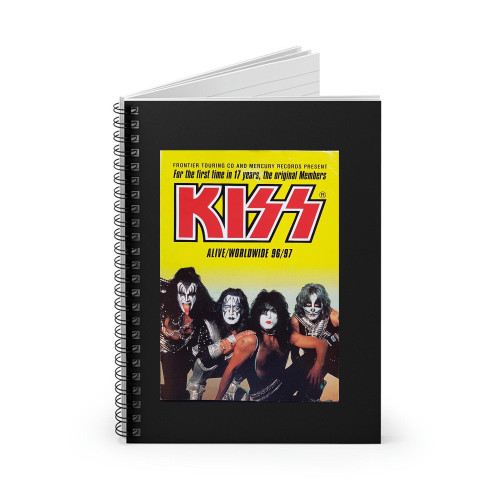 Kiss Alive Worldwide 96 97 Spiral Notebook