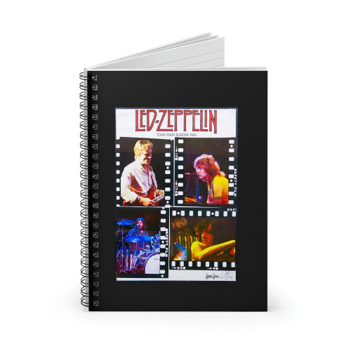 Led Zeppelin 1980 European Tour Concert Spiral Notebook