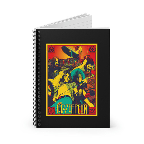 Led Zeppelin By Brian Led Zeppelin Spiral Notebook