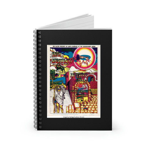 Led Zeppelin Jethro Tull Santa Barbara Fairgrounds Concert Spiral Notebook