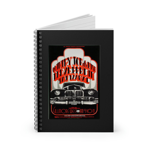 Led Zeppelin Vintage Concert Spiral Notebook
