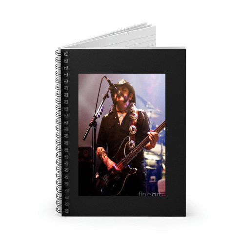 Lemmy Kilmister Motorhead 2009 Uk Live Concert S6 Spiral Notebook